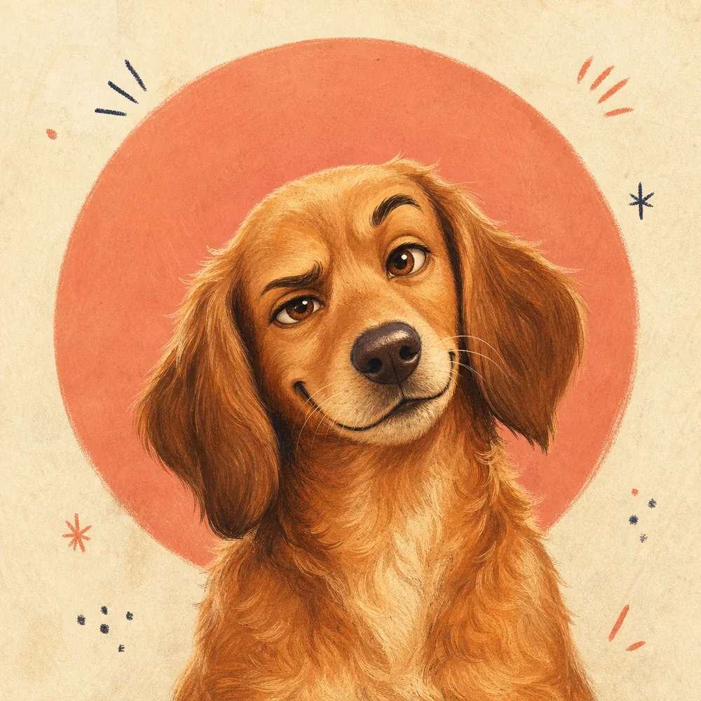 Cachorro conselheiro do dia